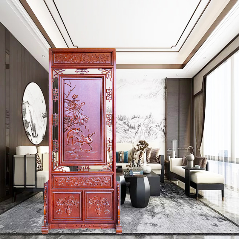 Entrance screen partition Small family Type home small insertion screen Living room Chinese imitation ancient year more than a floor holder screen