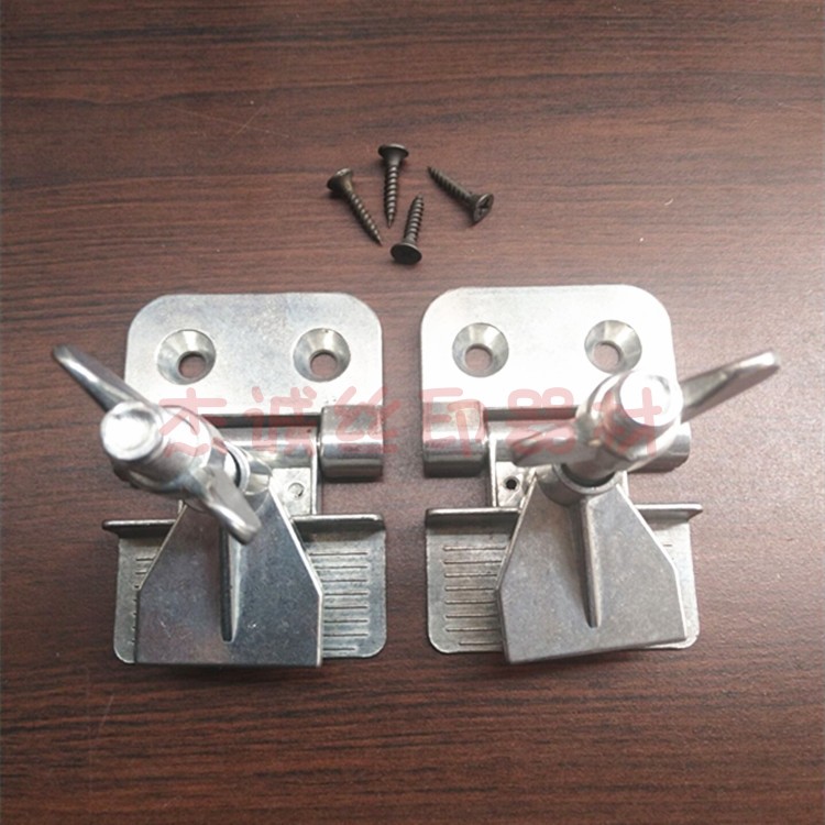 Silk printing butterfly clip screen printing printed printed web version fixed collet chrome-plated chromed zinc clip clamp feeding screw-Taobao