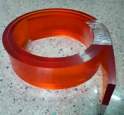 50*9 flat-mouth screen printing scraper tea color rubber scraper rubber strip