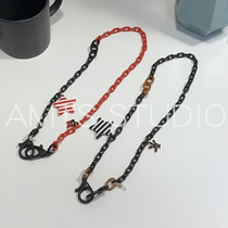 Personality retro glasses chain hanging rope fashion Mickey red black net red cover hanging chain anti-loss neck