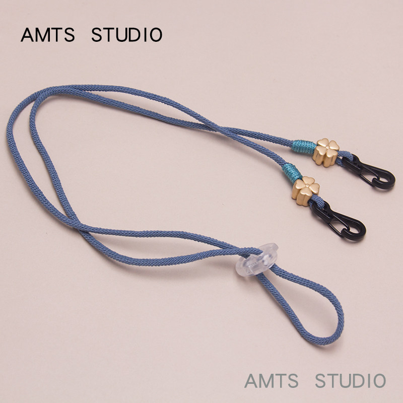Mask lanyard Korean style four-leaf clover lucky glasses double-use handmade exquisite couple portable lanyard