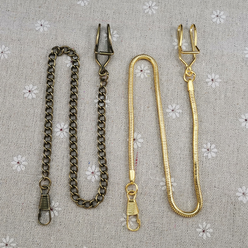 Shelby Peaky Blinders Style Vintage Suit Vest Pocket Watch Chain Accessories Razor Gang Hanging Chain Watch Snake Chain