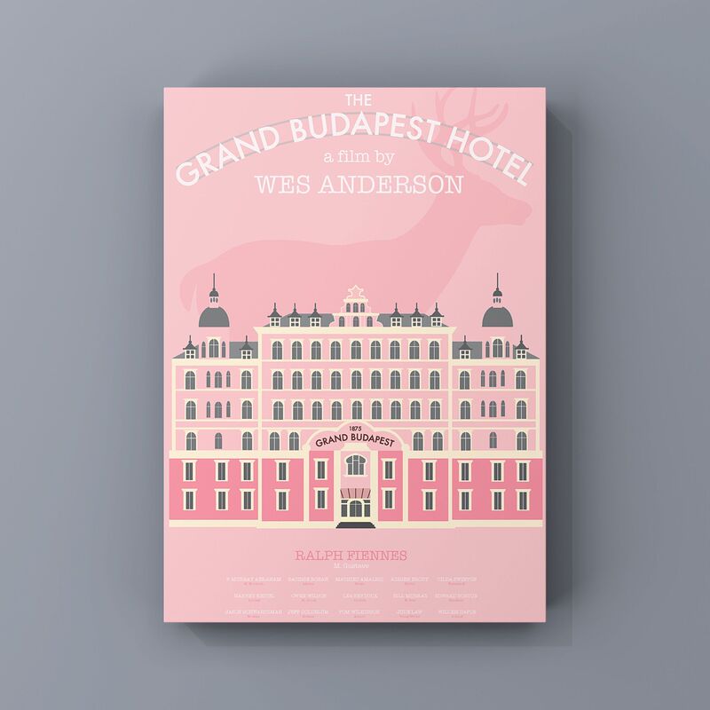 Wes Anderson the Grand Budapest Hotel Poster Decorative Painting Canvas Wall Art