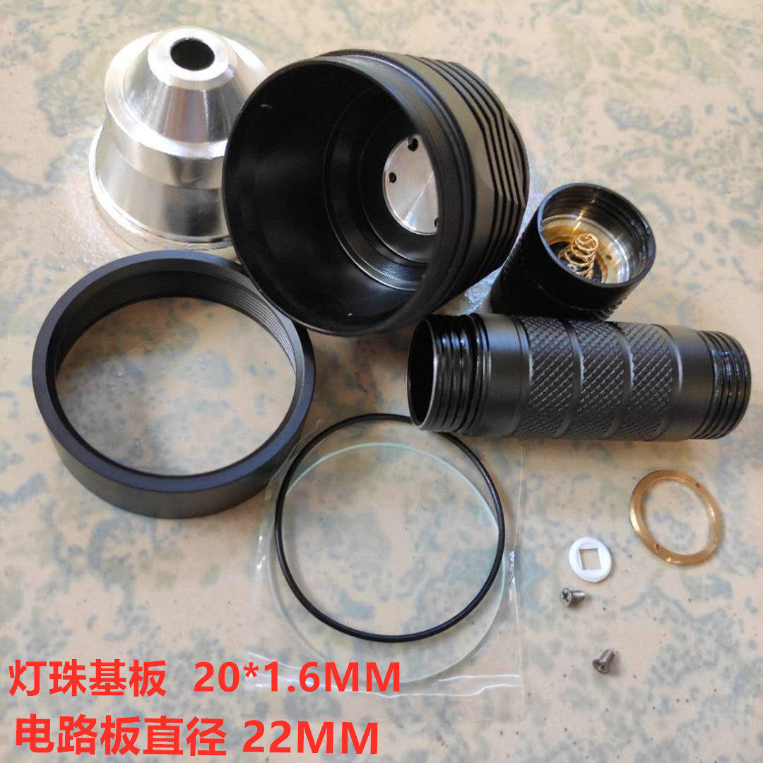 Fire eye K6 strong light flashlight aluminum alloy shell 21700 L2 modified XHP35 50sst40 big head long shot