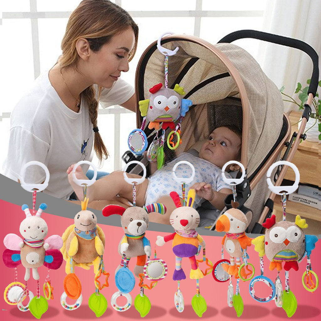 Baby Hanging Baby Stroller Car Toy Pendant Safety Seat Headwind Bells Baby Rattle 0-3-Taobao