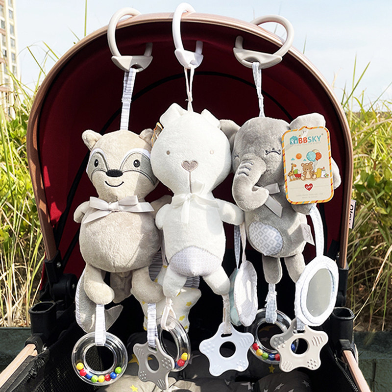 Newborn Baby Stroller Pendant Baby Bed Bell Rattle Pendant With Wind Bells Appeasement Puzzle Plush Toy 0-3 Year Old-Taobao