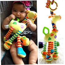 Baby stroller pendant baby plush comfort puzzle infant car hanging bed hanging 0-1 year old can bite hanging toy