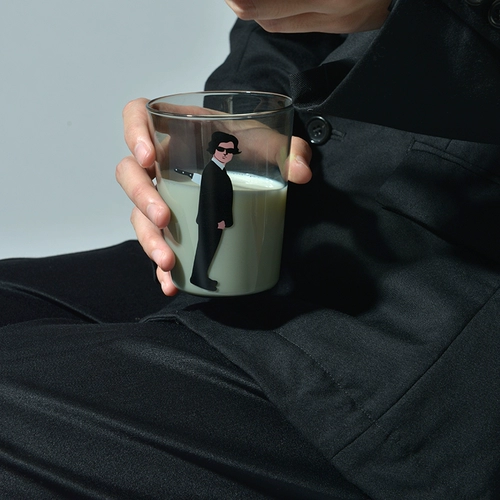 Yizistore Creative Color Glass Root Cup High Borosilica Print