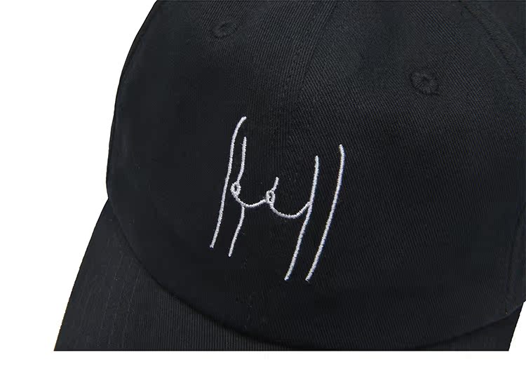 YIZISTORE hat baseball cap flat-brimmed hats for men and women canvas printing fashion lovers curling visor - หมวก - วัสดุอื่นๆ 