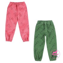 4 Wens shop Jelly mallow children corduroy printed pants two-color spot