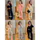 ໂສ້ງຂາຍາວແບບ Knitted Cardigan Camisole ຊຸດສາມສ່ວນ
