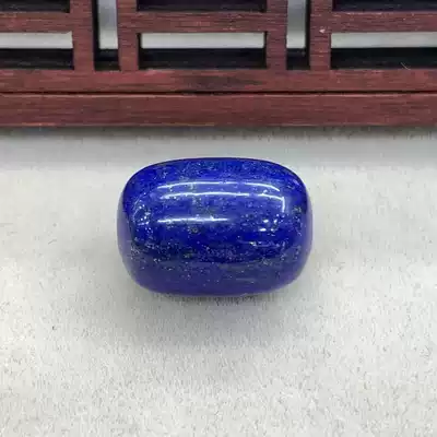 Qiaoyi jewelry 3625 Afghan natural lapis lazuli imperial green drum beads barrel beads DIY jewelry accessories 2 7 grams