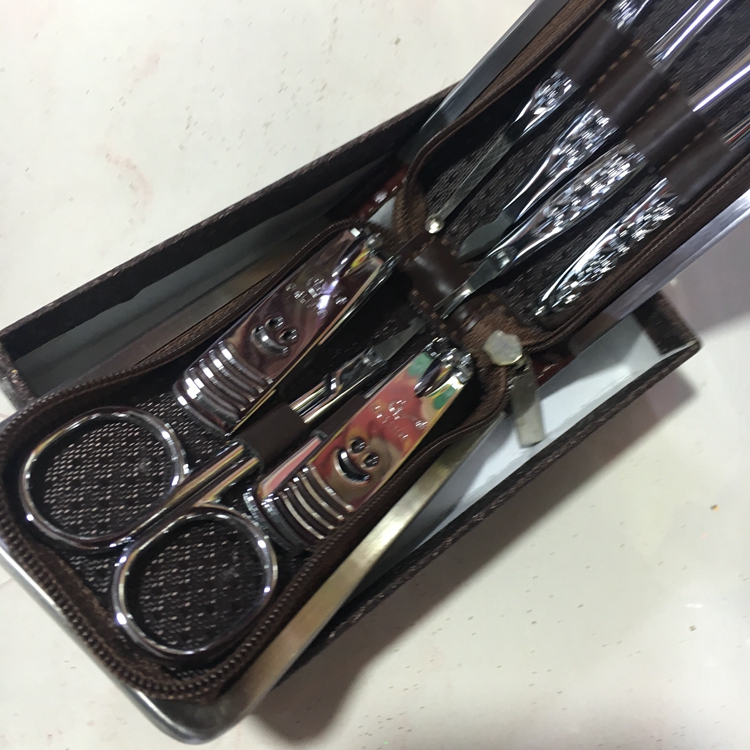 High Gear Gift Beauty Nail Tool Pedicure Knife Care Beauty Suit 7 Pieces Manicure Nail Clippers Custom LOGO