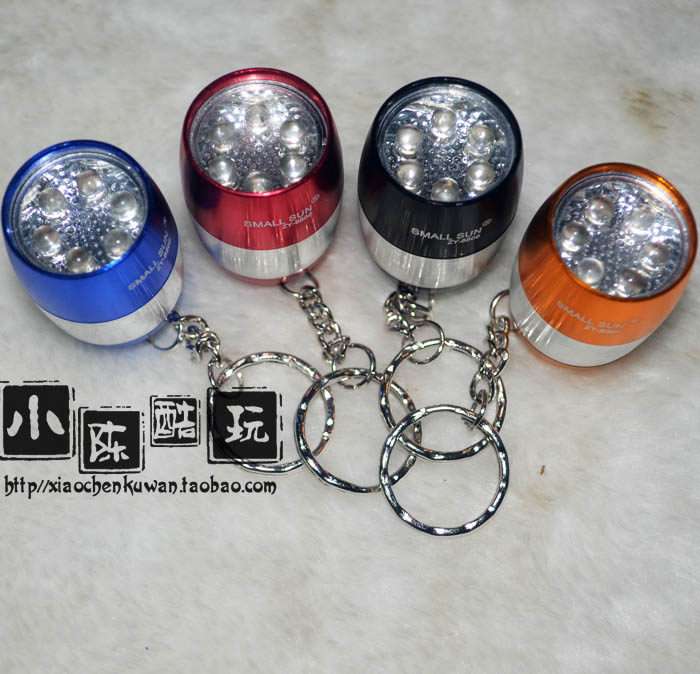Tourism Home Mini flashlight Egg Shaped Bright Light Gourd Eggs Bamboo-shaped Key Buttons Flashlight Customizable LOGO
