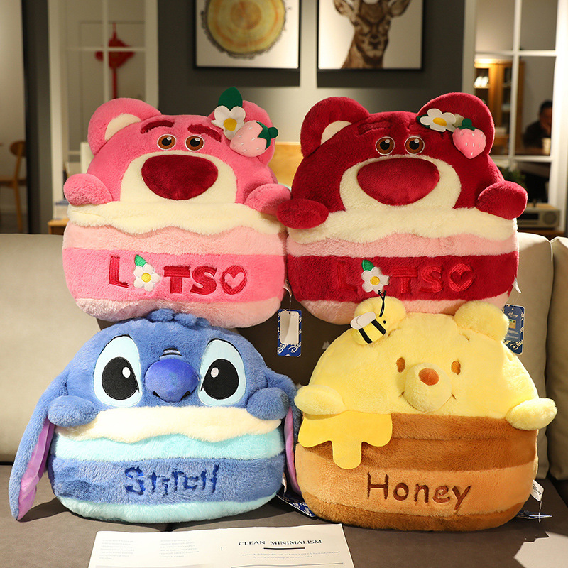 Authentic Disney Winnie the Pooh Pillow Blanket Dual-Use Blanket Two-In-One Office Nap Pillow Car Cushion