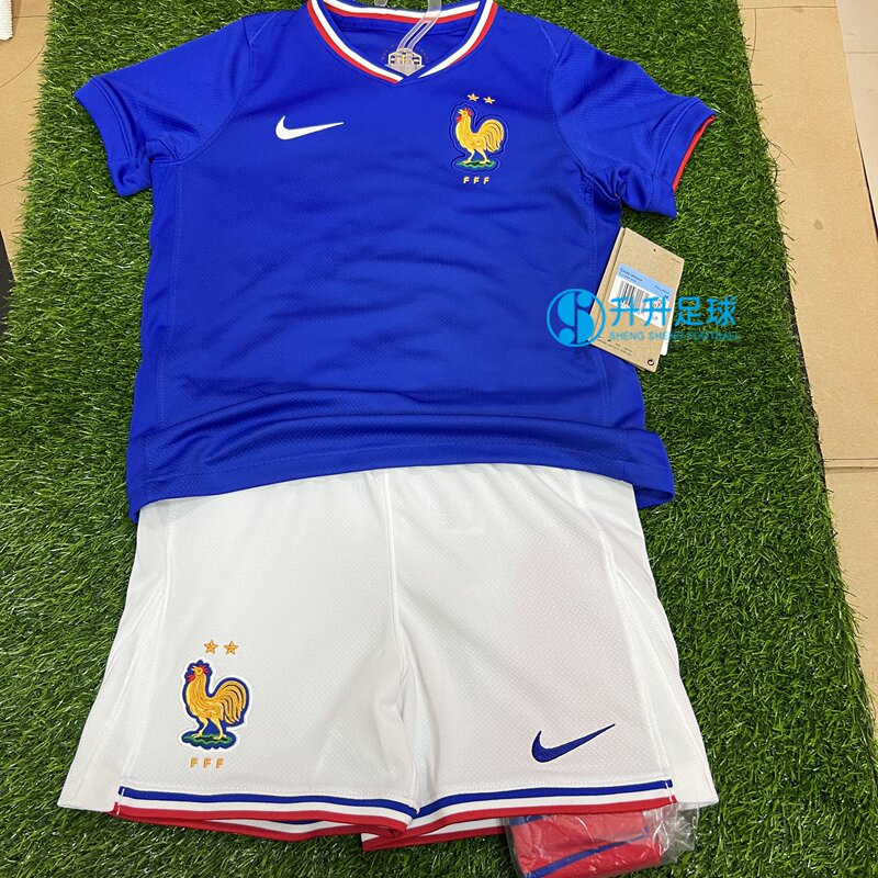 Nike France Team Home Fan Version Kidsren's Football Uniform Set Fj1599-452