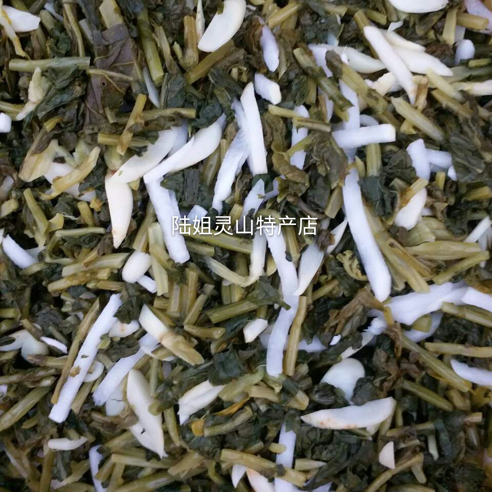 Guangxi Lingshan specialty salty Luobi has been cut, and the farm's small Luobi has not added 1kg of dipped Luobi.