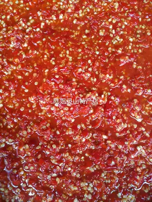Guangxi Lingshan specialty chili sauce refers to Tianjiao sauce Pure chili sauce 1 kg