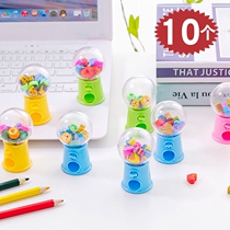 Creative Twist Egg Machine Cartoon Eraser Suit Student Rubber Stationery Prize Gift Box Kindergarten Gift Cute