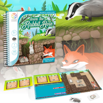 Belgian Smart Games childrens puzzle pass portable game rabbit Anjia 48 level Board Game 5 years old