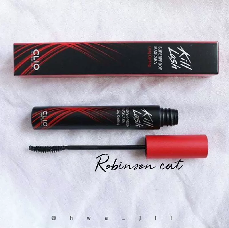 Điểm Wang Feifei giới thiệu Hàn Quốc CLIO KILLLASH mascara ống thép đen vỏ đỏ uốn cong mảnh mai - Kem Mascara / Revitalash