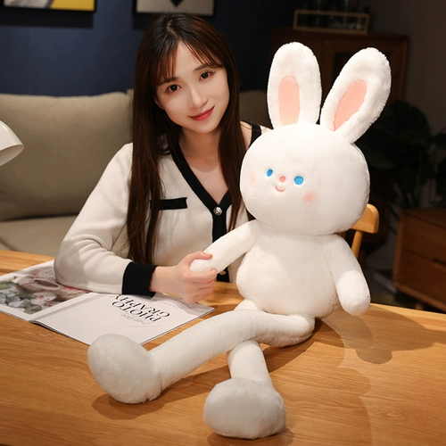 Плюшевый кролик, игрушка, милая кукла, подушка для ушей для сна, популярно в интернете, подарок на день рождения