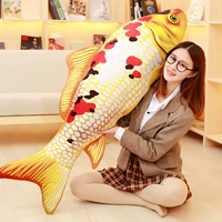 Mô phỏng Koi Fish Doll Gối Dải Gối Dễ thương Meng Ngủ Doll Baby Baby Plush Toy Girl - Đồ chơi mềm đồ chơi cho bé 6 tháng