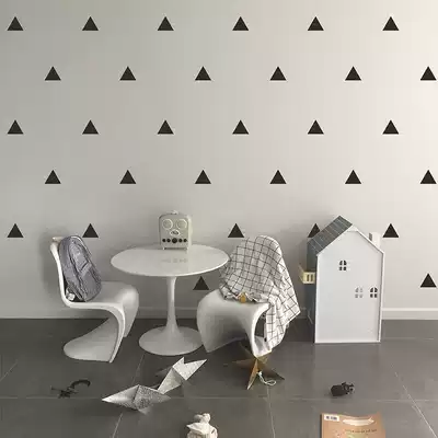 Nordic ins geometric triangle creative home decoration stickers bedroom living room children's room dormitory simple wall stickers