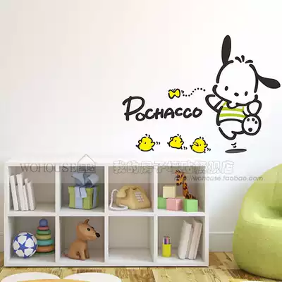 Pochacco Parcha dog Series 03 cute cartoon wall stickers living room background wall children's room decoration stickers