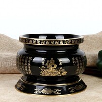 Buddhas Taiwan pure copper baked black Buddha character with incense stove buddhor home for Buddhist bas-reliefs Incense Burner sandalwood Incense Burner