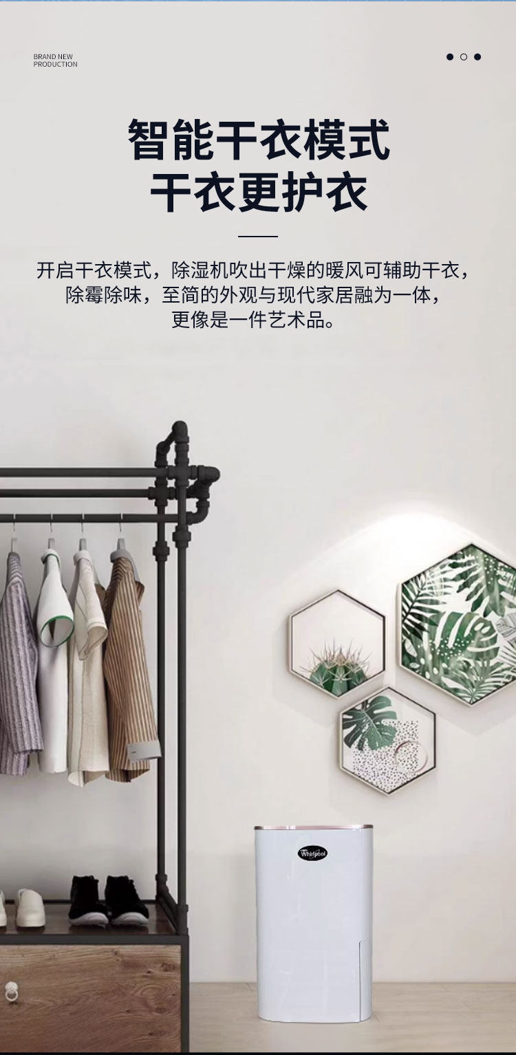 Осушитель воздуха 原装惠而浦除湿机大面积抽湿别墅大功率变频抽湿机省电静音除湿机