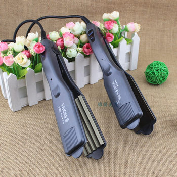 Professional Temperature-Adjustable Carbon Steel Ionic Hair Straightener Corn Wave Fluffy Hair Straightener Salon Hair Straightener Electric Straightener