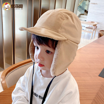 Childrens hat autumn and winter ear protection Lei Feng hat boy handsome personality girl fashion foreign baby winter warm