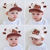 Child Hat Autumn Winter Baby Baby Cute Super Cute Duck Tongue Cap Spring Autumn Pure Cotton Adjustable Baseball Cap Man Autumn