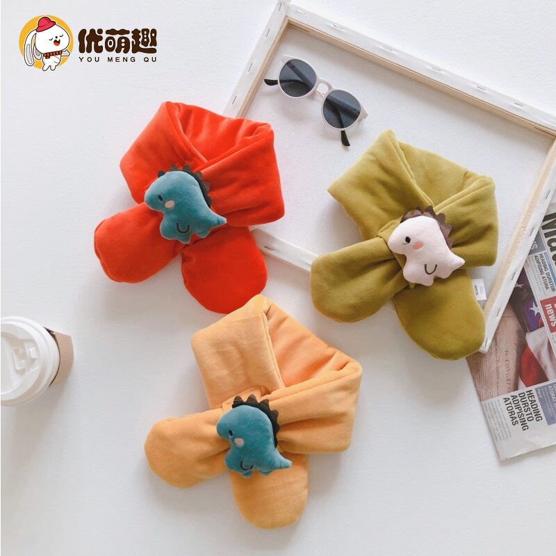 Baby collar Autumn and winter cotton 0-1 year old children's scarf winter infant boys and girls windproof warm Korean version