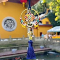 (Lingyin Mid-Autumn Festival Limited) Palace Tassel Sachet Car Pendant Car Pendant Good Luck and Good Luck Gift Box