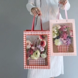 Богиня фестиваль квадратная сетка рука -рука -цветочная сумка цветочная сумка, сумка, сумка, магазин цветочный магазин, цветочный пакет, материал, цветочный букет, подарочный пакет, подарочный пакет