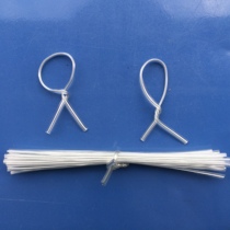 Adhesive tie line transparent flat 10CM tie ribbon White environmental protection crafts tie wire black iron core tie line