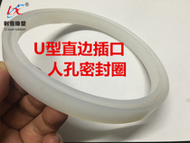 Human hole interface seal ring straight edge seal ring Food grade silicone straight side seal pad powder gasket