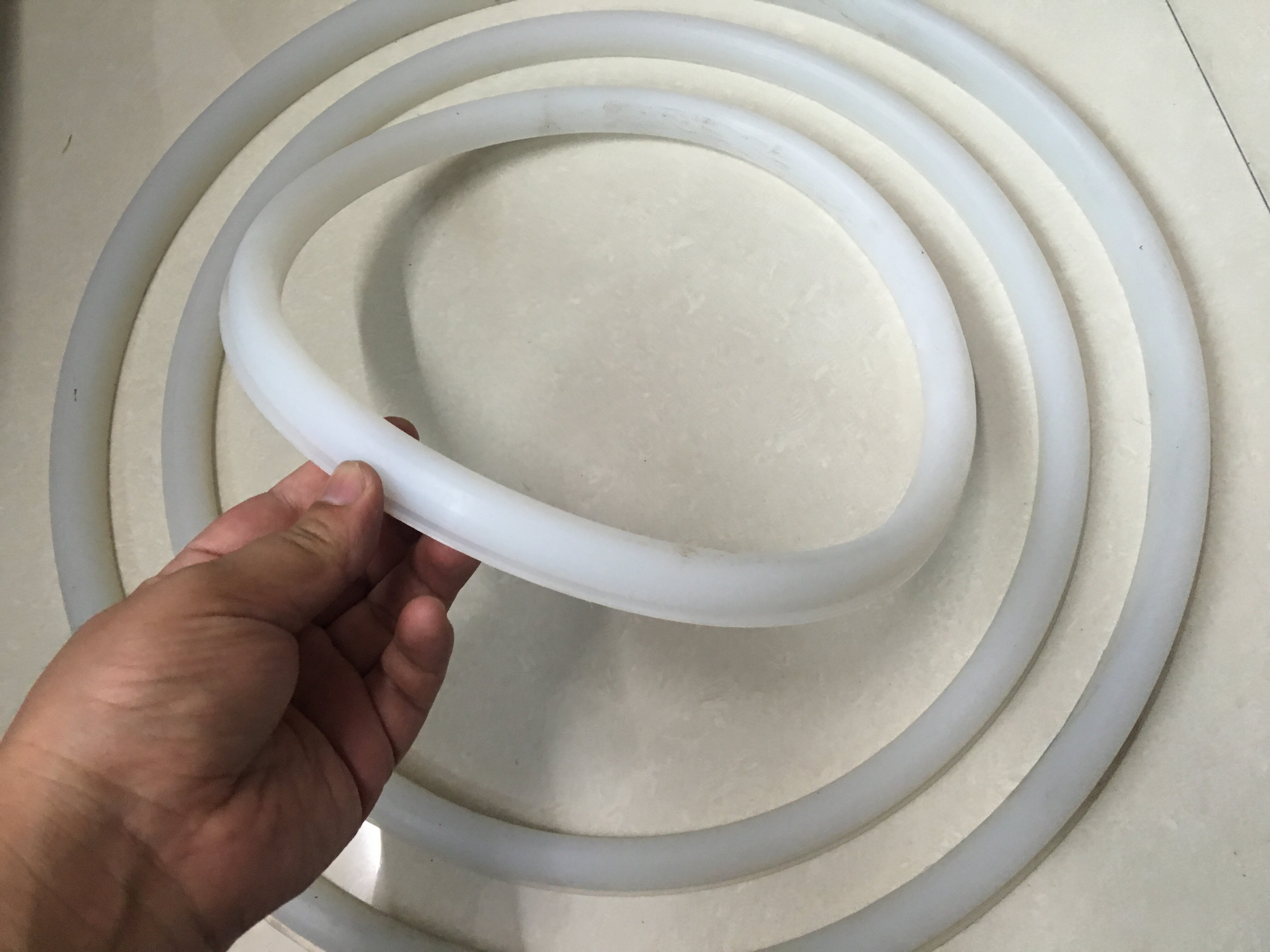 Oval sealing ring Food grade silicone square manhole sealing gasket Sanitary silicone ring Tank mouth seal