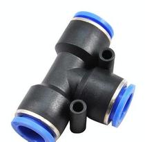 Pneumatic accessories quick connector PU gas pipe joint T-type tee joint PE4 6 8 10 12 14 16MM full