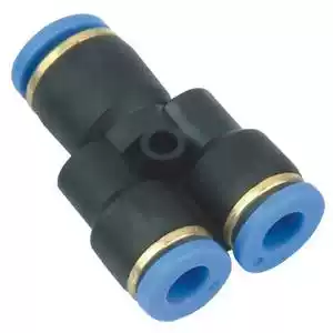 Pneumatic accessories quick connector PU gas pipe joint Y-type tee joint PY4 6 8 10 12 14 16MM full