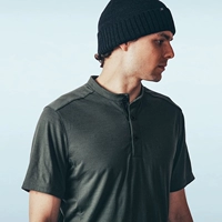 Платиновая шерстяная быстросохнущая дышащая дорожная футболка с коротким рукавом, 260 грамм, увеличенная толщина