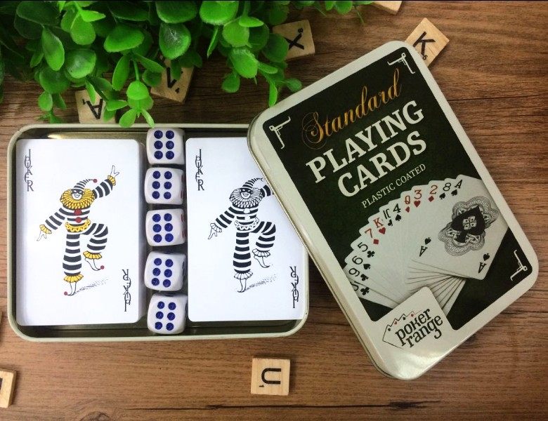 Creative Plastic Poker Card Double - deck Iron Box Poker Brand adult waterproof water - washable plastic poker set