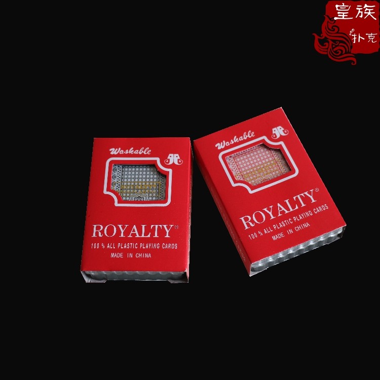 Creative plastic playing cards Texas Hold'em flying cards New materials sequins large words Small words water playing cards