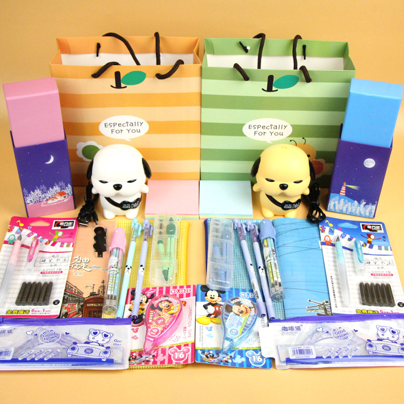 High School Student Stationery Suit Gift Box Combination Package Creative Junior High School Student Learning Supplies Suit School Big Gift Package