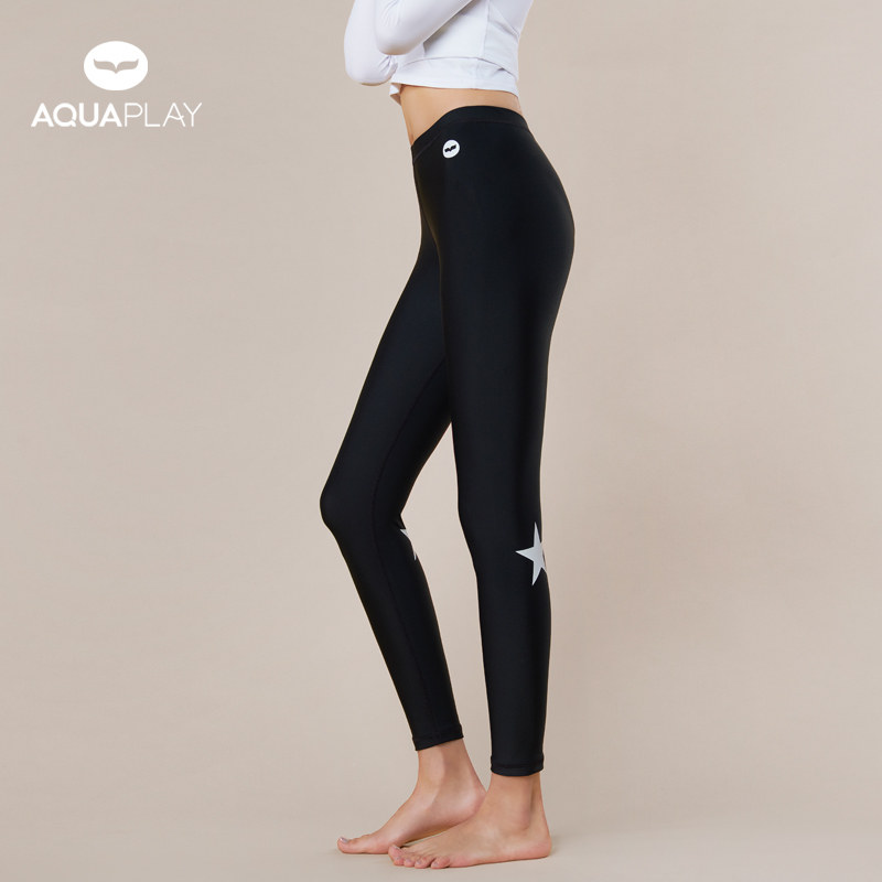 Korean AQUAPLAY diving pants female sense split swimming pants Sunscreen quick-drying tight jellyfish pants surfing suit