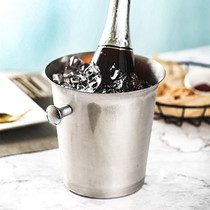 Stainless steel ice bucket bar bing kuai tong bing li tong home wine beer commercial wine coolers champagne bucket