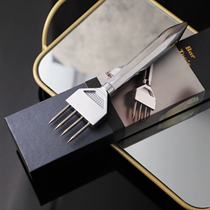 304 stainless steel weighted four-pronged ice cone large round ice hockey chisel bar cocktail bartender