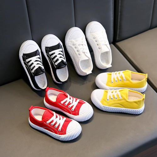 Детские тканевые туфли, дышащая белая обувь, универсальные кроссовки подходит для мужчин и женщин, в корейском стиле